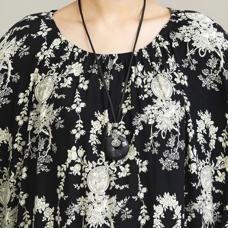 Eleganta Oversize-klänningar för kvinnor Plus Size Casual Sommar Långklänning Lös Vintage-kläder