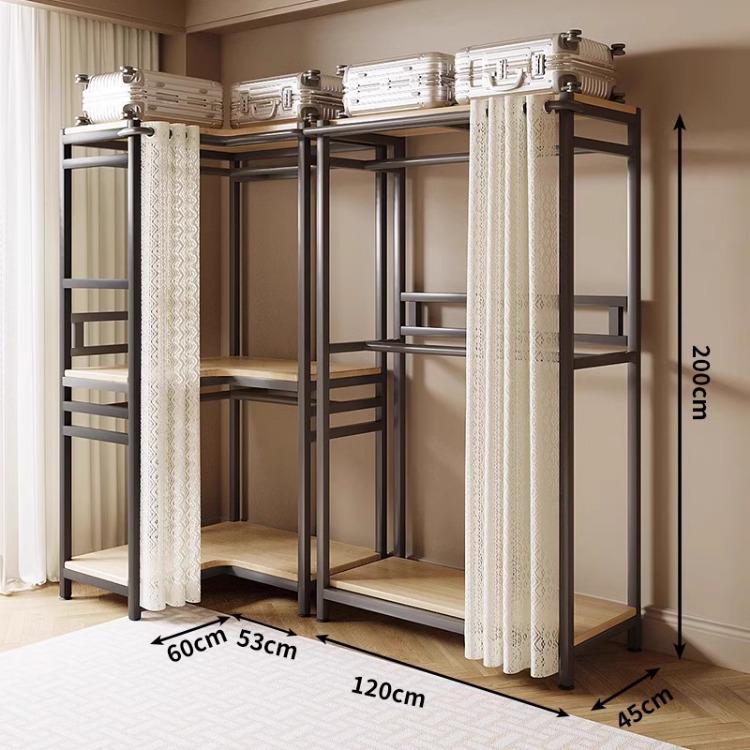 Vertical Metal Corner Coat Rack for Bedroom or Entrance