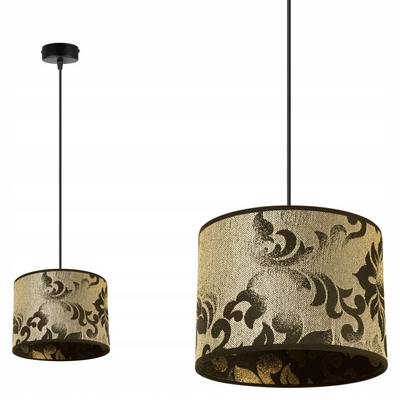 Hanging Lamp, Ceiling Chandelier, Lampshade, Gold Pattern