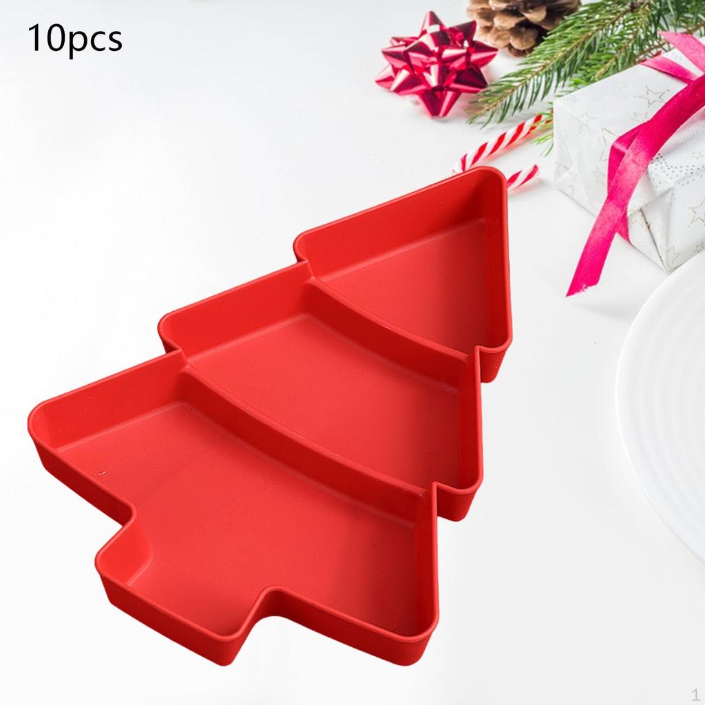 10 Christmas Tree Snack Serving Tray for Fruits And Nuts
