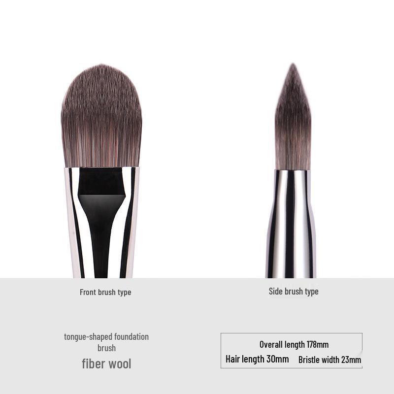 Ebony Wood Animal Hair 40-Piece Makeup Brush Set for Eyeshadow and Blush