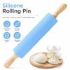 Solid Wood Handle Rolling Pin Non Stick Surface Pastry Roller  Dough Pancake Pastry Cookie