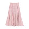Xiangying Damen Midirock mit Print in A-Linie