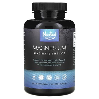 Chélate de glycinate de magnésium, gélules végétales 120 (100 mg par capsule)