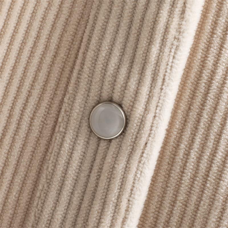 Women's Fleece-Lined Corduroy Shirt: Slim, Warm, and Versatile for 2025 Autumn/Winter Collection