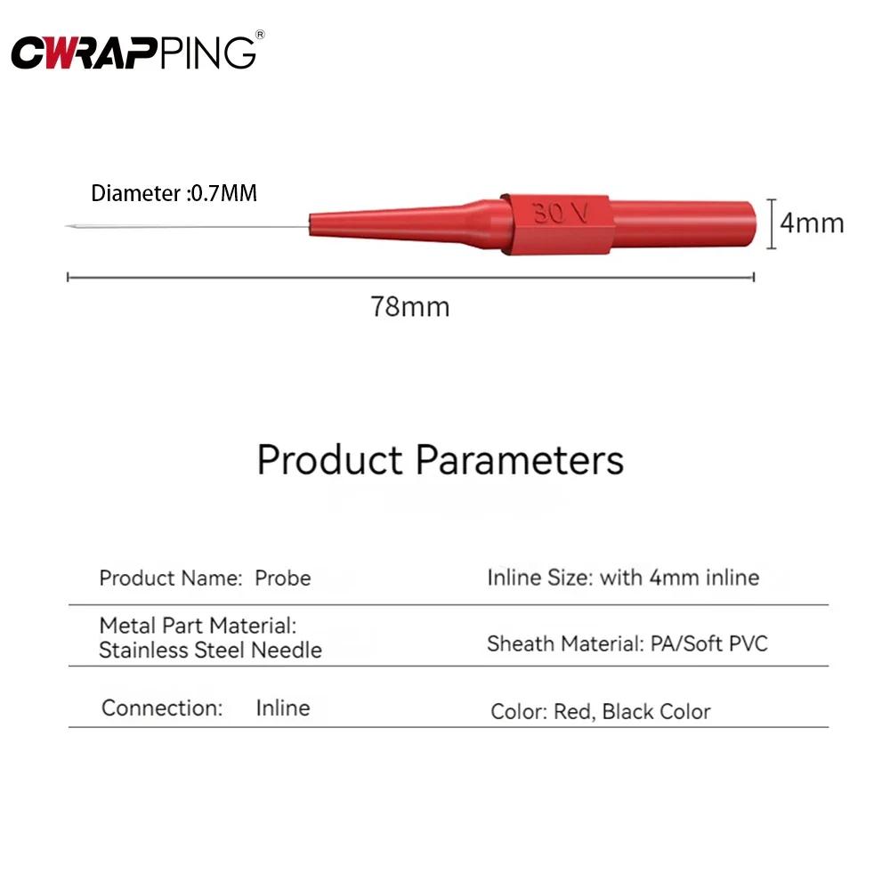 30V końcówka samochodowa sondy narzędzia diagnostyczne Auto multimetr przewody pomiarowe rozszerzenie powrót przekłuwanie igły końcówka sondy narzędzia mechaniczne