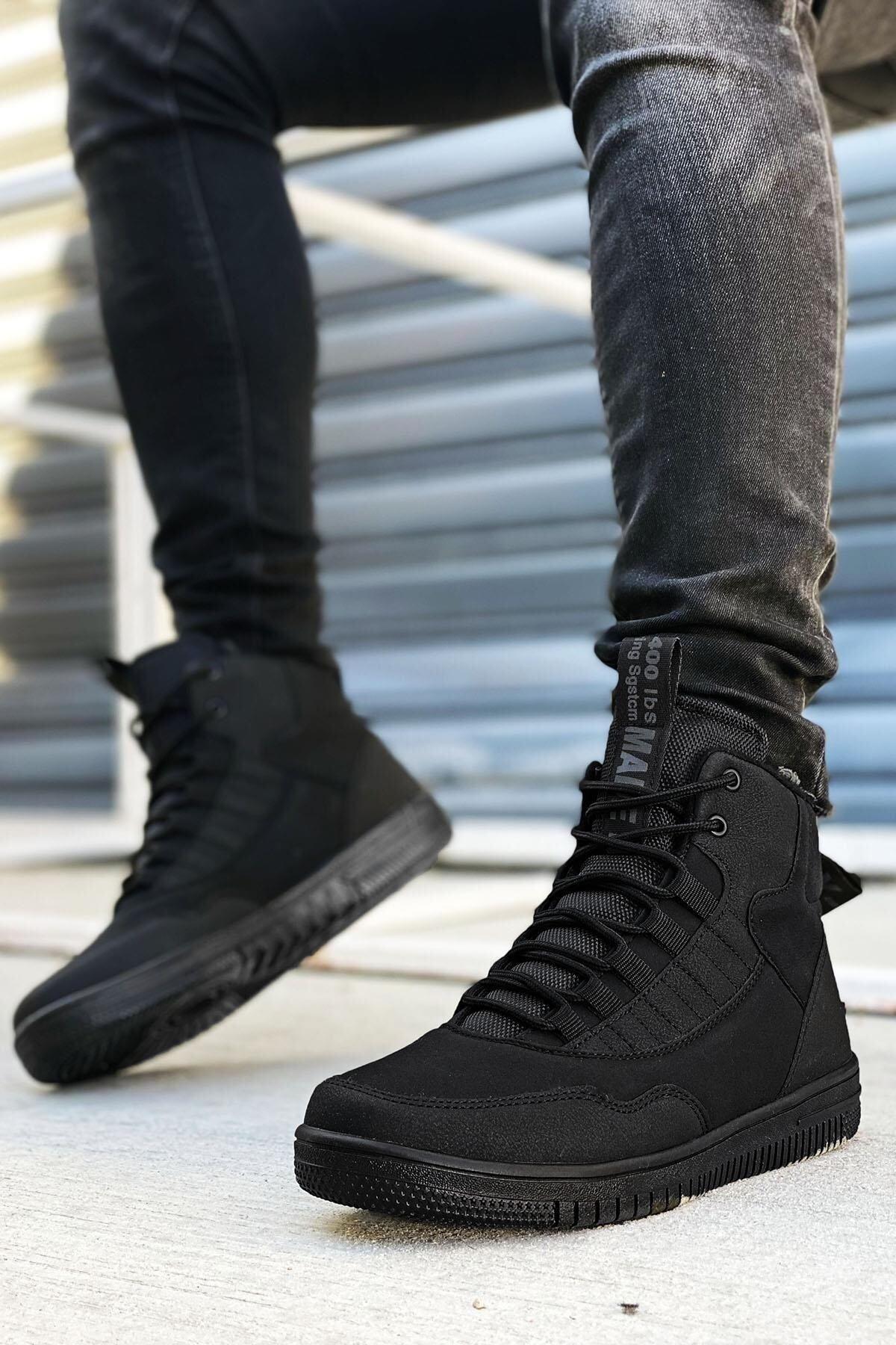 

Чоловічі модні черевики зі штучної шкіри на підборах Чорні димчасті щоденні спортивні черевики Взуття 40