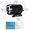10W High-power Motorcycle Headlight LED Lens Electric Spotlight Driving Spot Fog Lights For Car ExternalAccessories Bulb 12V