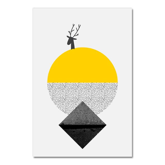 Modern Style Coloful Geometry Image Wall Art Prints Triangle Rectangle Canvas Paintings Home Decor Poster Workingroom No Frame
