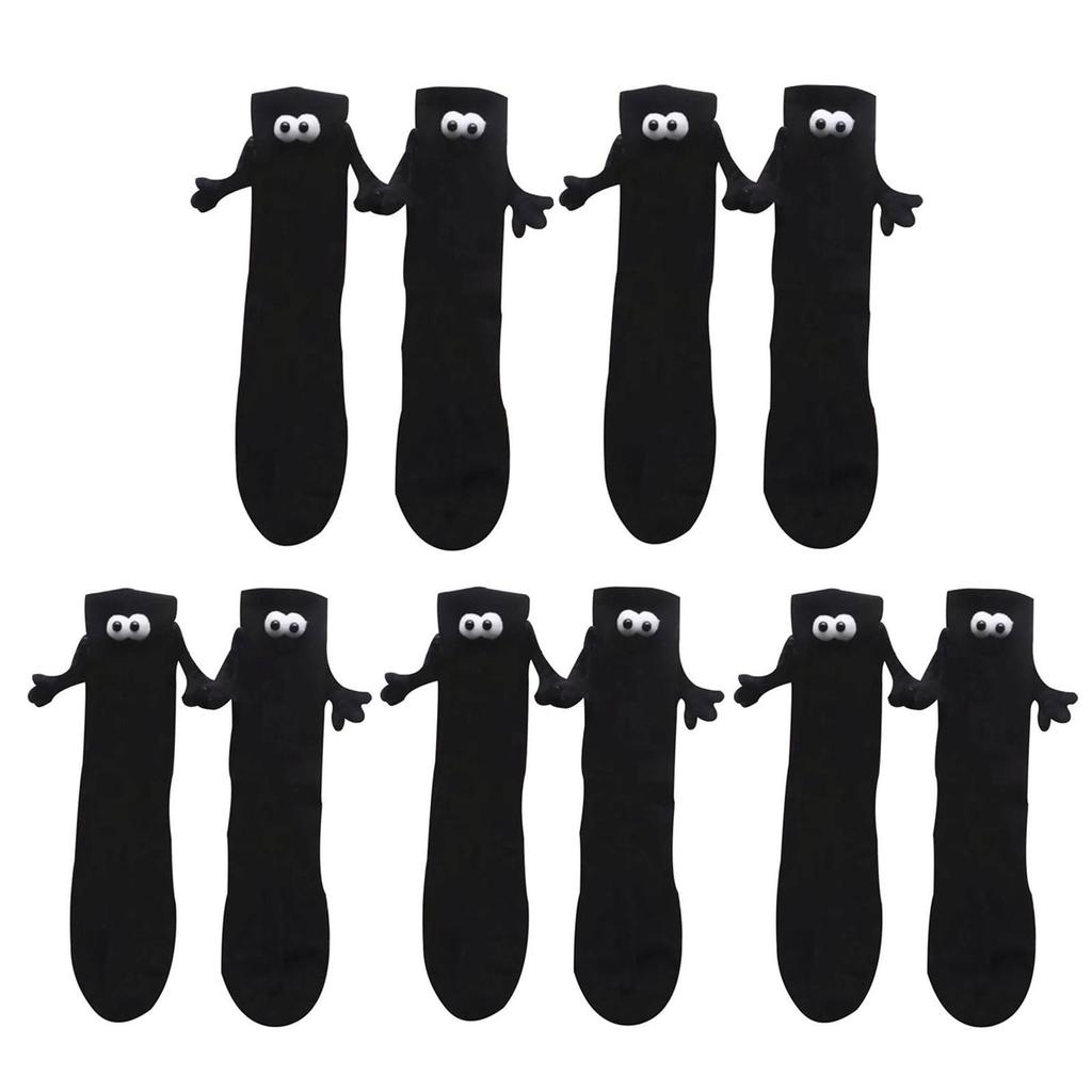 Funny 3D Doll Pair Of Socks Socks For Women Men Unisex Funny Couple Hold Hands Socks For Couple