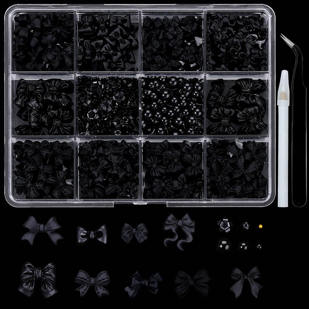 

Набор из 12 сеток, микс украшений для нейл-арта в виде бантов, украшения из смолы своими руками, микс украшений для нейл-арта с цветным жемчугом.