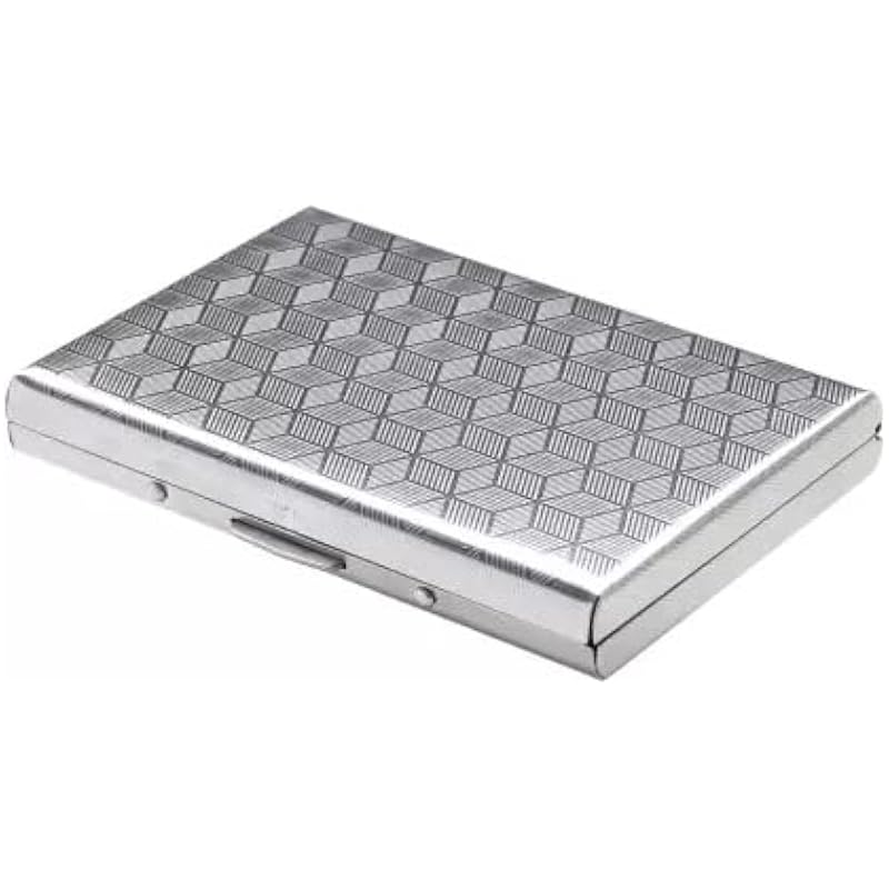 Stealodeal Silver Metal Water-Resistant Stainless Steel Debit/Credit Business ATM 6 (Unisex) Card Holder (Set of 1, Silv