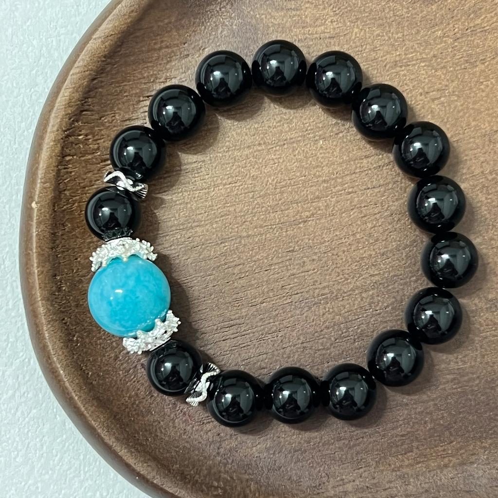 10mm Natural Stone Beaded Bracelets for Women Handmade Semi-Precious Gemstone Agate Bangle DIY Jewelry Gifts