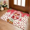 Anime S-strawberry S-shortcake Floor Mat Cozy Flannel Soft Thick Non-Slip Mat For Living Room Bedroom Kitchen Decor Rugs