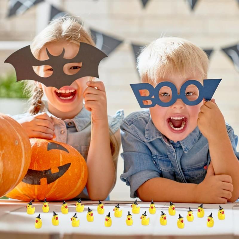 Mini Resin Duck Tiny Ducks Witch Hat Miniature for Craft Dollhouse Fairy Garden Home Decoration