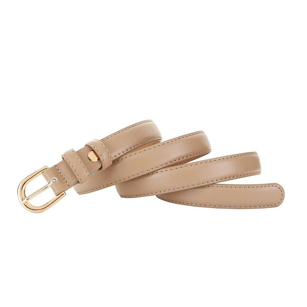 

Zency Стильный пояс из натуральной кожи, высококачественный тонкий ремень для женщин с пряжкой 105CM хаки