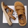 Sandals Men's New Outdoor Leisure Trend Beach Shoes In Summer 2025 Breathable Driving Cool Slippers Men