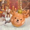 Inflatable Christmas Ball with PVC Antlers for Outdoor Holiday Decoration