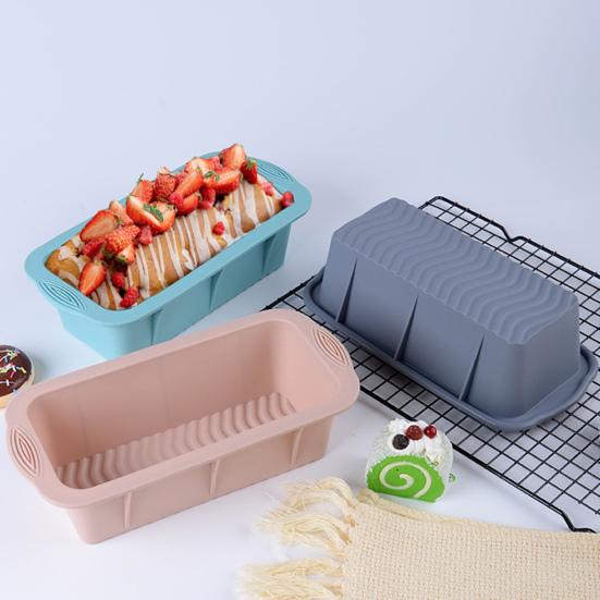 6Pcs Silicone Baking Mold Set for Oven Air Fryer Square Donut Muffin Toast Bread Mold Non-Stick Easy-Release Essential Home Baking Kit