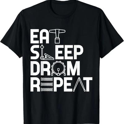 Eat Sleep Drum Repeat Drums T-Shirt
