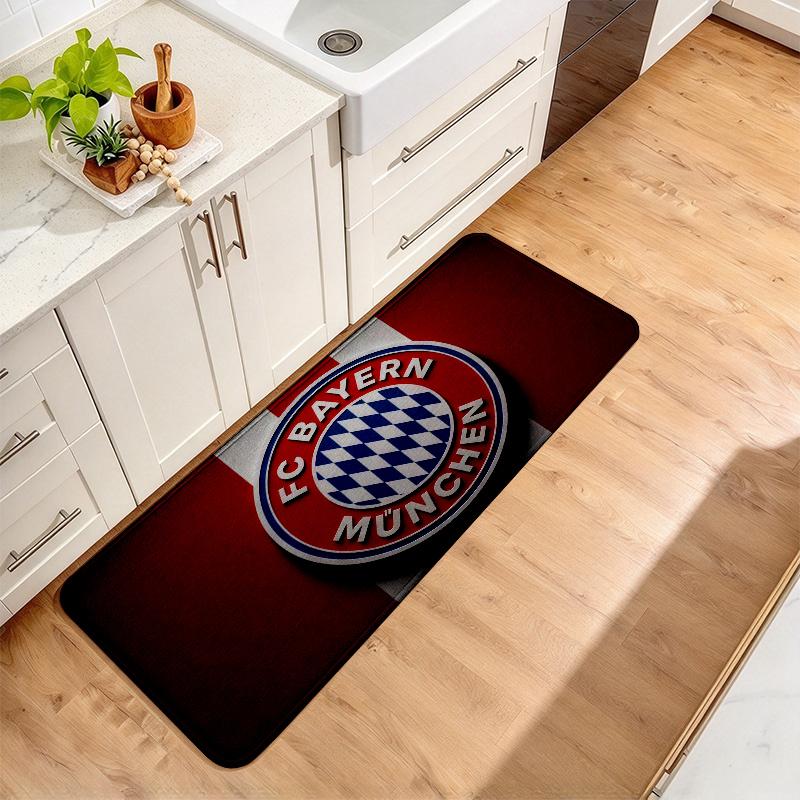 Bayern Munich2 Flannel Kitchen Mat Christmas Soft Area Rug Non Slip Floor Carpet Home Decoration