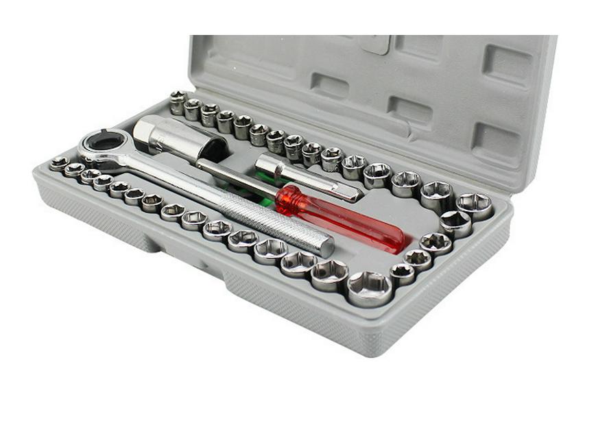 40-Piece Car Repair Socket Wrench Tool Set