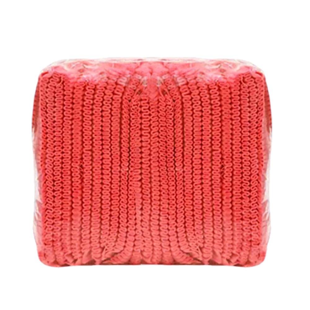 Disposable Cap Red Clip Non-woven 12G 100 Pcs