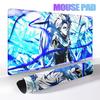 Japan Anime Figure Bleach Mouse Pad Large Desk Accessories Desk Pad Rubber Base Edge Mousepad Non-Slip Mousepad for Office