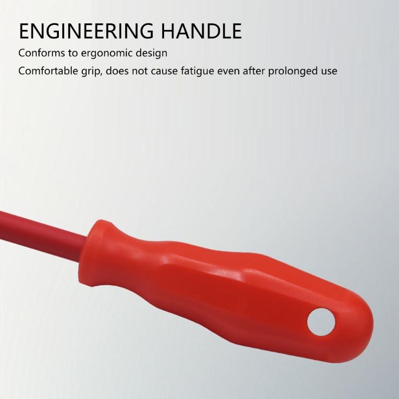 9pcs Insulated Screwdriver Set Durability AntiRust Steel Bit for Electrical Appliance Maintenance Tool AntiSkid