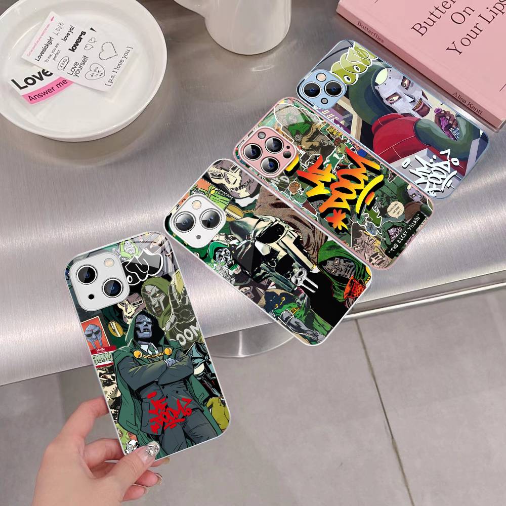 MF-DOOM Rapper Tempered Glass For Iphone 14 13 12 11 Pro Mini XS MAX 14Plus X XS XR Fundas