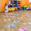 PVC Cartoon Number Grids Self-adhesive Flooring Decals Creative Wall Art  Kid's Room
