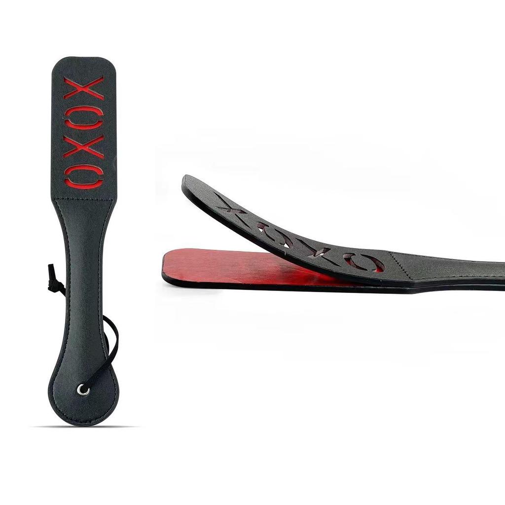 Doppelschichtiger Lederpaddel für Erwachsene mit englischen Buchstaben für Männer