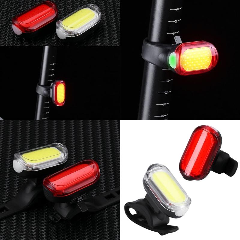 Cycling Rear Lamp Headlight Warning LED Light Rechargeable Bicycles Light Bike Front / Rear Light Easy to Install