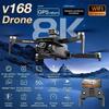 2026 Original V168 GPS Drone Professional 8K HD Aerial Photography Dual-Camera Omnidirectional Obstacle Avoidance Quadcopter Toy