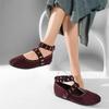 Women's Flat Shoes Retro Rivet Single Shoes Women's Spring Autumn Fashion Round Head Versatile Ballet Shoes Casual Flats Black