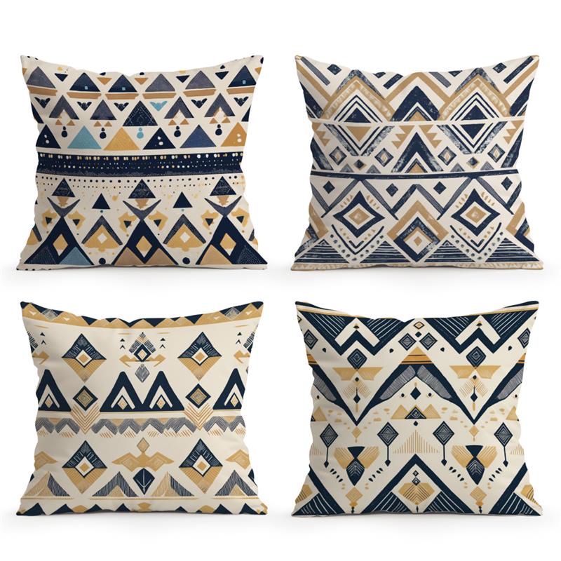 African Tribal Pattern Decorative Sofa Cushion Cover Pillow Pillowcase Throw Pillows Home Decor Pillowcover 45x45cm