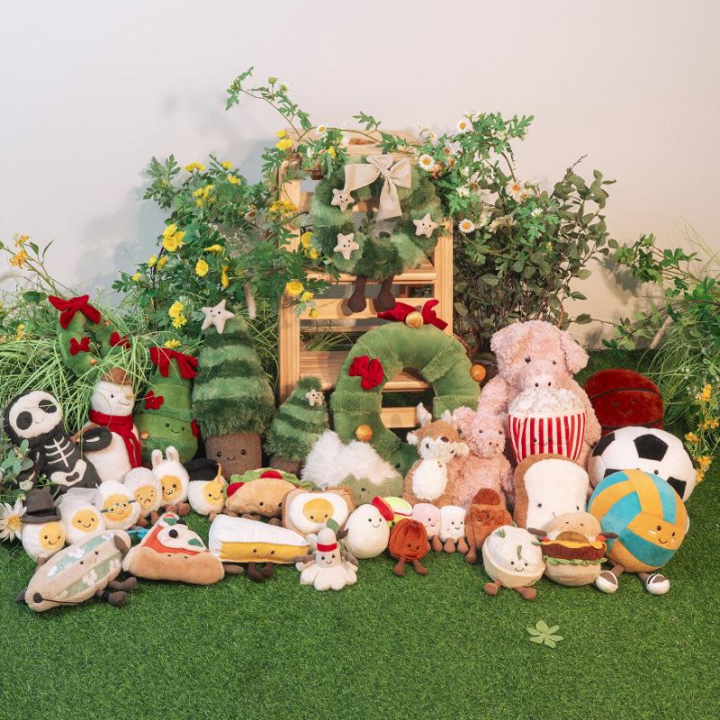 Nordische Fichte Weihnachtskranz Puppe - Niedlicher Jellycat-Stil