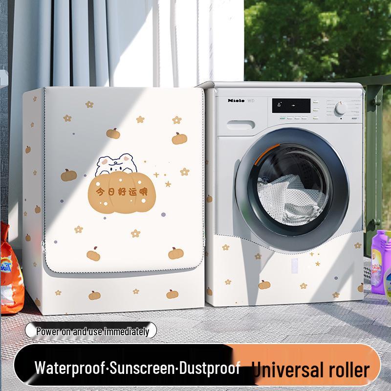 Universelle wasserdichte staubdichte Sonnenschutzhülle für 10 kg vollautomatische Waschmaschinen