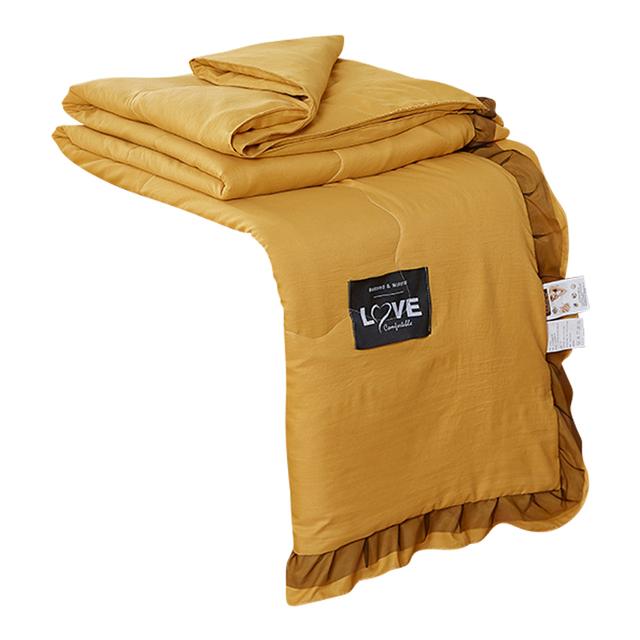 Summer Quilt With Skirt Bedspread Solid Throw Blanket For Bed Mircrofiber Fabric For Queen Bed Reversible