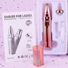 2-In-1 Electric Shaver Eyebrow Trimmer, Rechargeable Facial Hair Removal Brow Shaver, Women Facial Razor Epilator with Built-in LED Light