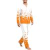 Men's Comfortable Button-Down Long Sleeve Pajama Set for Home Loungewear