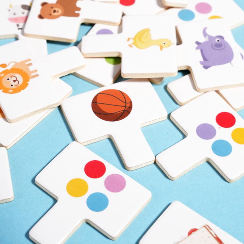 

1 Set Educational Toys Popular Pattern Matching Game Shape Cognitive Toy Wooden Multifunctional Game Box Gift For Boys And Girls 1 set