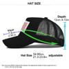 Vintage American Flag Mesh Baseball Cap For Men Women Snapback Comfortable Adjustable Fashion Hip Hop Outdoor Sun Protection Hat
