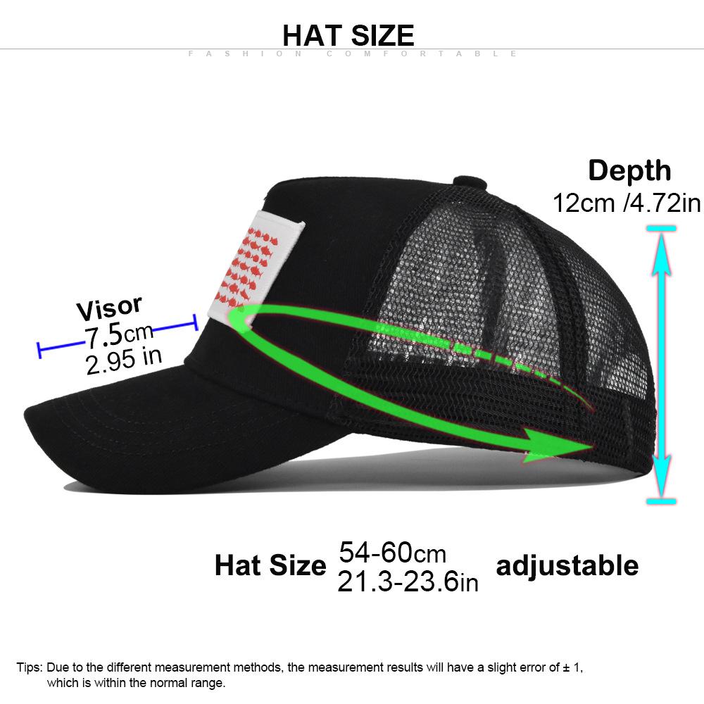 Vintage American Flag Mesh Baseball Cap For Men Women Snapback Comfortable Adjustable Fashion Hip Hop Outdoor Sun Protection Hat