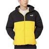 Puma Down Jackets Men's Yellow Hooded Moderate Puffer Jacket 534502-01