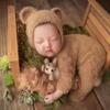 Baby Soft Knit Bear Onesie & Hat Set