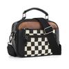 Hot-selling color matching checkerboard plaid messenger bag square bag shoulder bag wallet adjustment shoulder strap