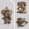 New Cute Elephant Plush Backpacks Soft Kawaii Plushie Animal Crossbody Bag Valentine's Day Birthday Gift  for Women Versatile