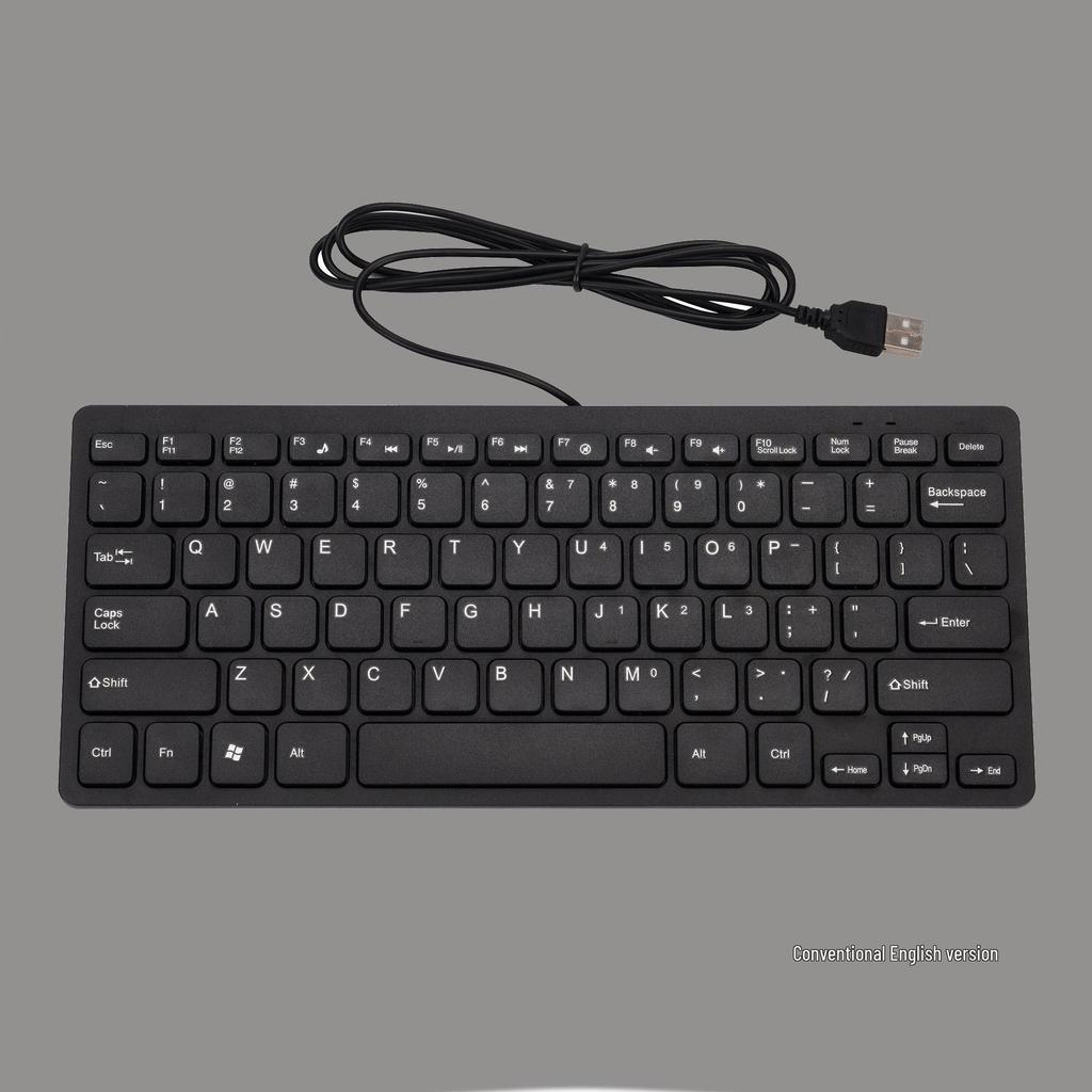 Spot Small Wired Mini Chocolate Keyboard - USB Portable, Multilingual Support (German, Russian, Japanese, etc.)