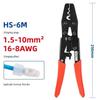 Ratchet Wire Crimping Pliers with Nipple Terminal and Insulated Plastic Terminal CE-1X-2X-5X